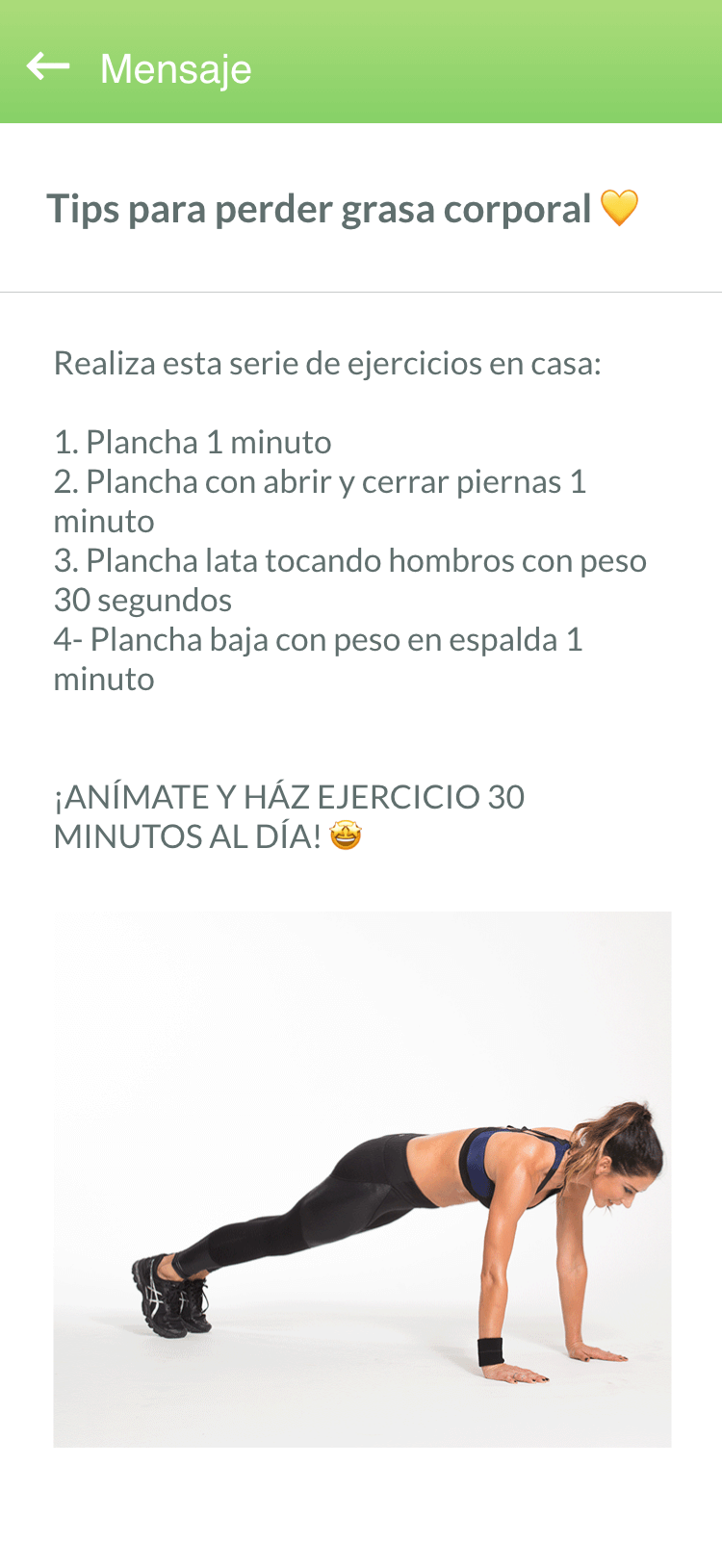 Premios y mensajes en la App de pacientes