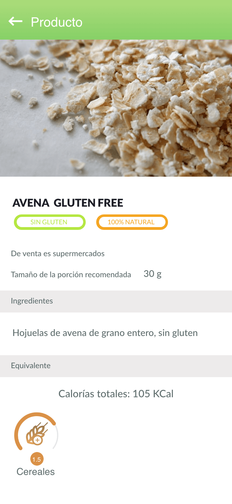 Receta y producto en la App de pacientes